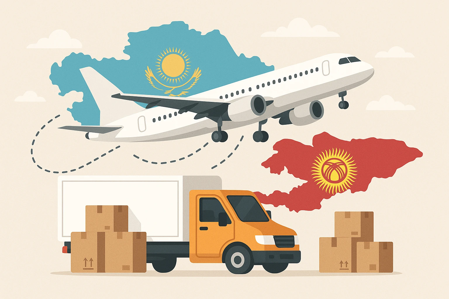Карго-доставка из США в Казахстан и Киргизию без налогов и лимитов