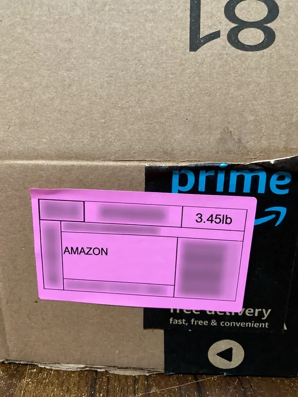 Amazon order received at the UNDbox warehouse