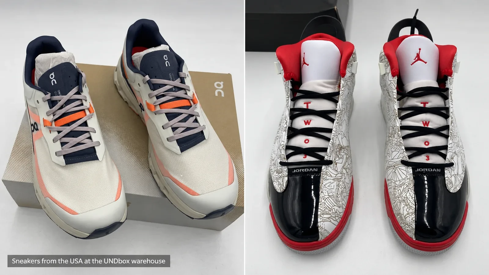 Sneakers delivered from US stores to the UNDbox warehouse