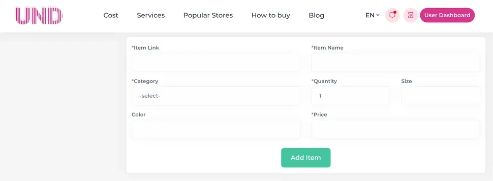 Amazon purchase assistance through UNDbox